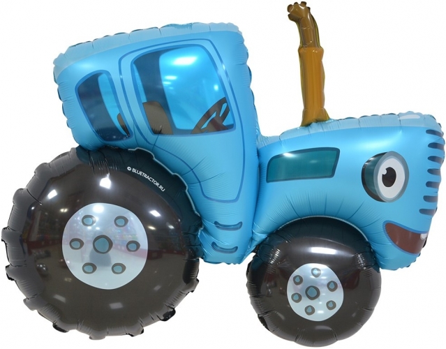 Шар Фигура, Синий трактор, 1 шт
