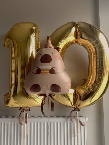 Композиция «Капибара с тортом»