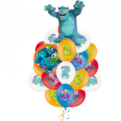 Корпорация монстров букет из 22 воздушных шариков
