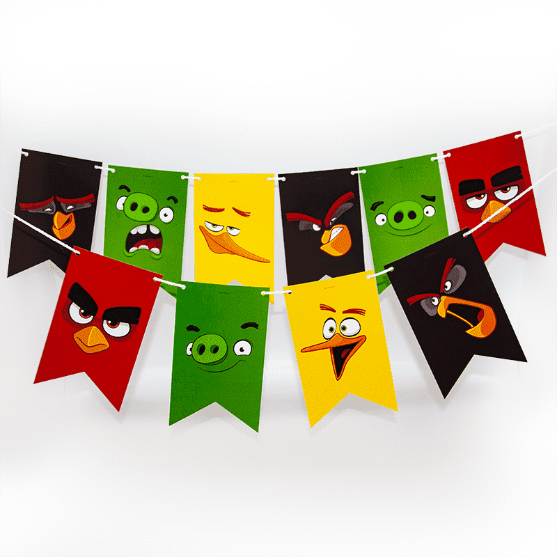 ирлянда Флажки, Angry Birds, 180 см.