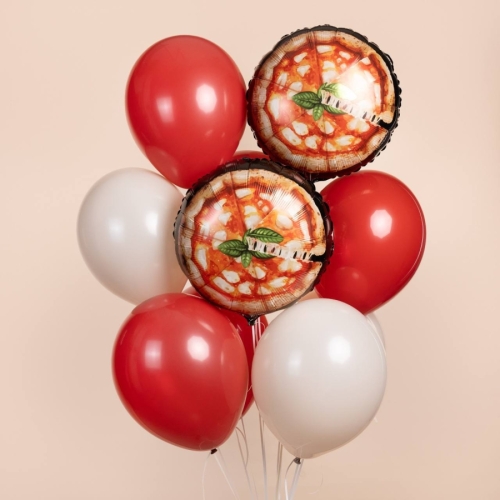 Букет из шаров «Вкусная пицца»